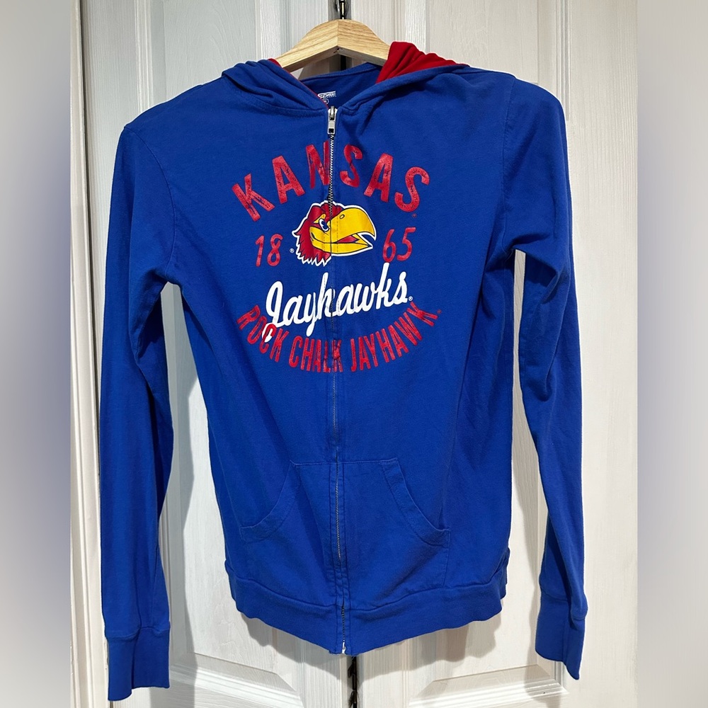 Vintage Kansas Jayhawks Hooded Jacket